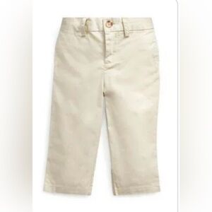 Polo by Ralph Lauren Baby Boys Cotton Twill Pants, Basic Sand, Size 24M